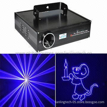 Cheap 1W Blue Cartoon DJ Disco Laser Show Stage Light with High-speed Scanner